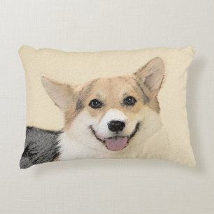 Coussins Décoratifs Pembroke Welsh Corgi Peinture - Chien d'art origin