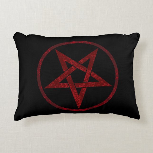 Coussins Décoratifs Pentagram Red Devil (Devant)