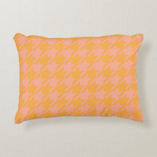 Coussins Décoratifs Pepita Pepita Houndstooth Pastel Pink Peach