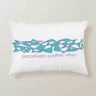 Coussins Décoratifs Perpétuer les vibrations positives Turquoise et vi