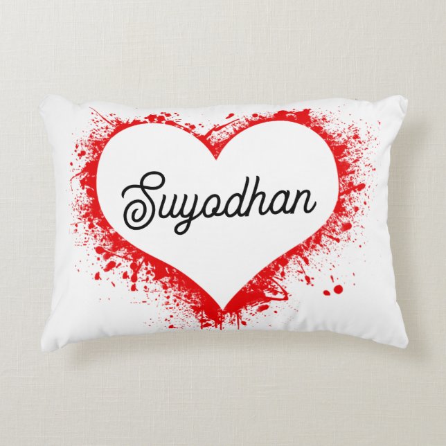 Coussins Décoratifs Personalized Love Accent Pillow  (Devant)