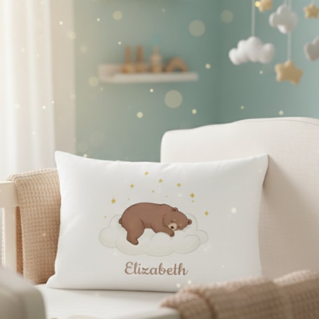 Coussins Décoratifs Personalized Teddy Bear Pillow Cover - White  (Créateur téléchargé)