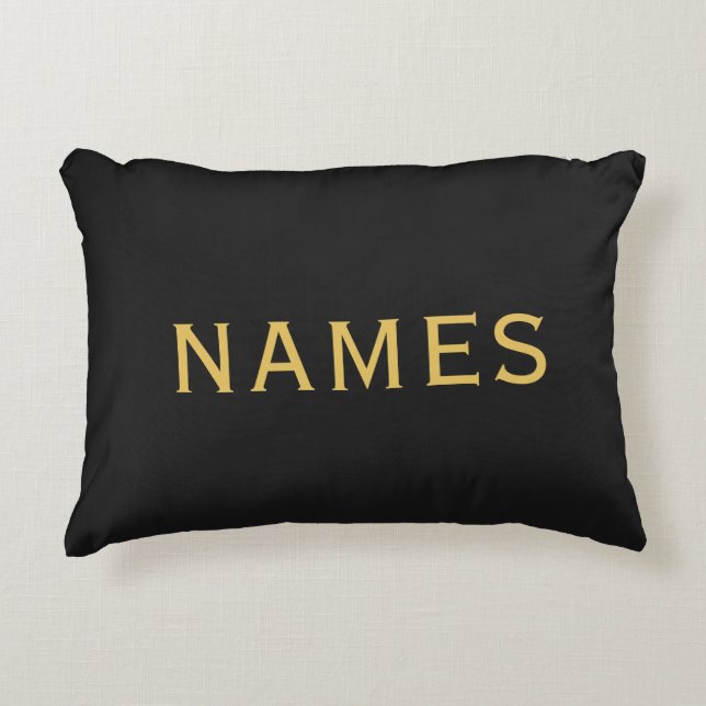Coussins Décoratifs Personalized With Last Name or Nickname on Them (Devant)