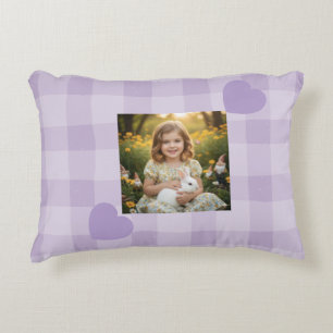 Coussins Décoratifs Personnalisable Purple Simple Baby Girl Nursery Ac