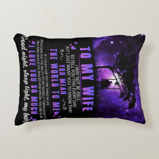 Coussins Décoratifs Personnalisé pour ma femme, Lettre de mari vierge