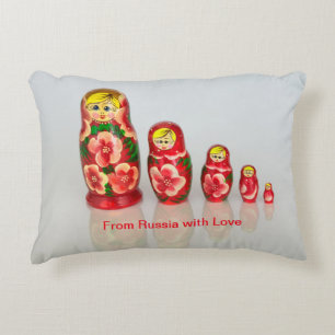 Coussins Décoratifs Personnaliser les poupées russes Matryoshka empila