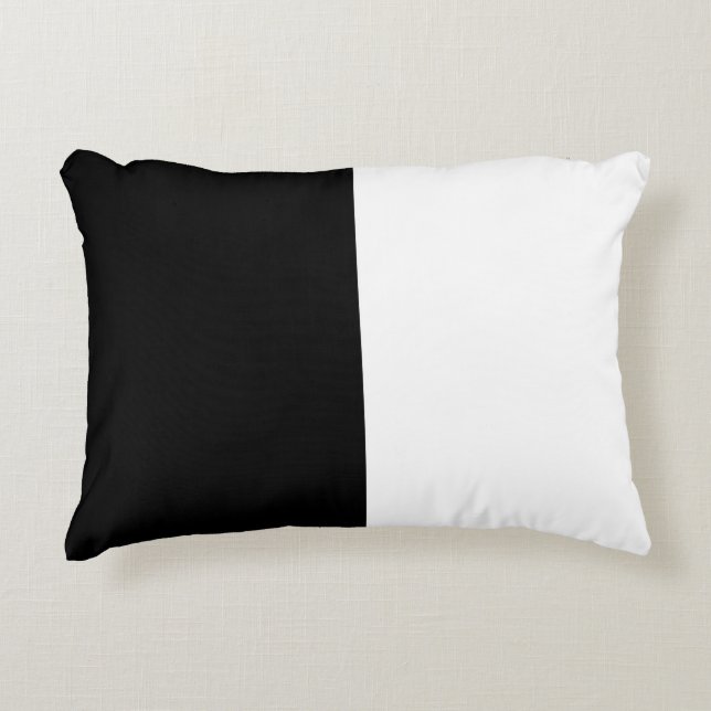 Coussins Décoratifs Personnaliser moyenne noire et blanche (Devant)