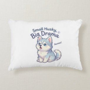Coussins Décoratifs Petit Husky Gros Drame Chiot Drôle