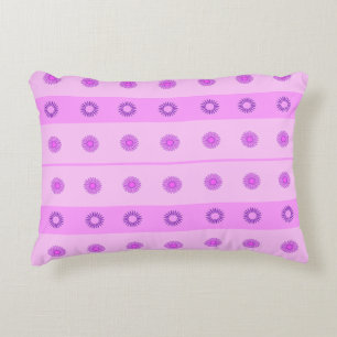 Coussins Décoratifs Petit Motif de fleurs rose et violet