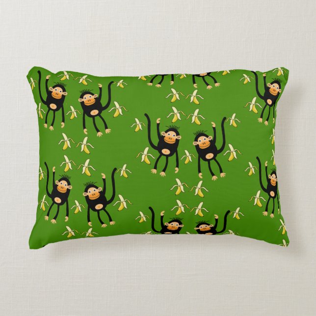 Coussins Décoratifs Petit Singe-Enfant mignon (Devant)