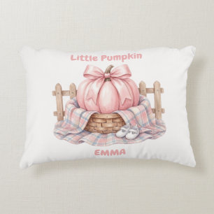 Coussins Décoratifs Petite Citrouille Personnalisée Pinkoween Bébé Aqu