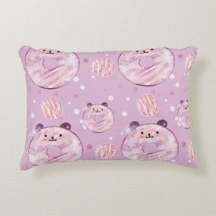 Coussins Décoratifs Petits beignets de Panda - Esthétique Pastel