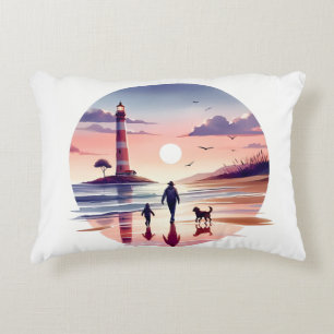 Coussins Décoratifs Phare Sunset Walk Côté littoral