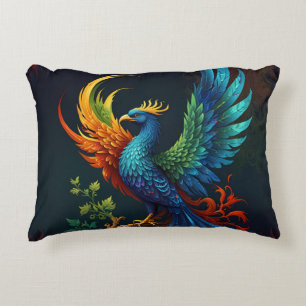 Coussins Décoratifs Phoenix Motif d'oiseaux coloré