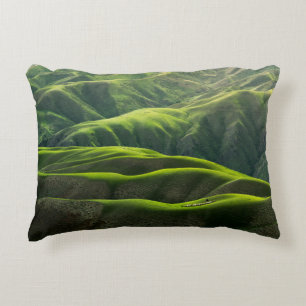 COUSSINS DÉCORATIFS PHOTOGRAPHIE DE L'OISEAU DES MONTAGNES VERTES