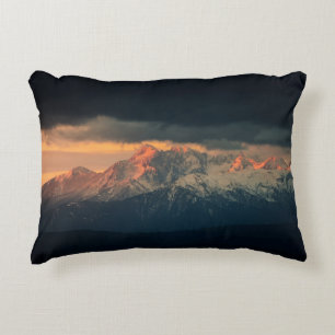 COUSSINS DÉCORATIFS PHOTOGRAPHIE DU PAYSAGE DES MONTAGNES DE NEIGE SOU
