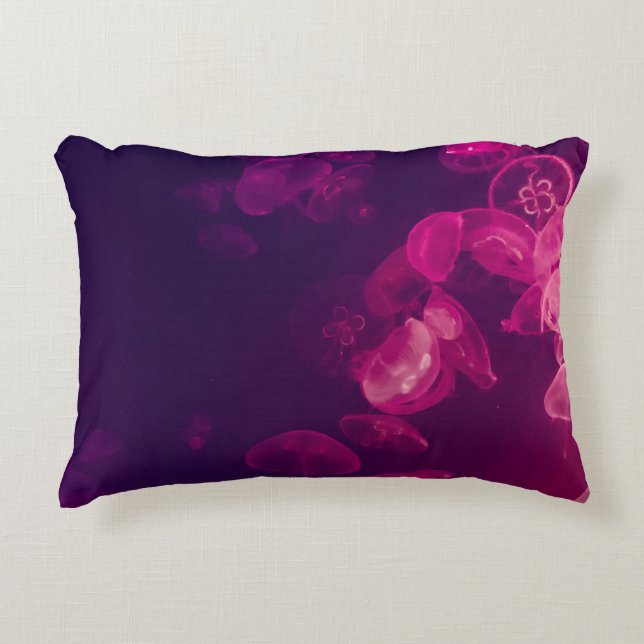 COUSSINS DÉCORATIFS PHOTOGRAPHIE SOUS-MARINE DE JELLYFISH (Devant)