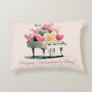 Coussins Décoratifs Piano de l'amour des cœurs