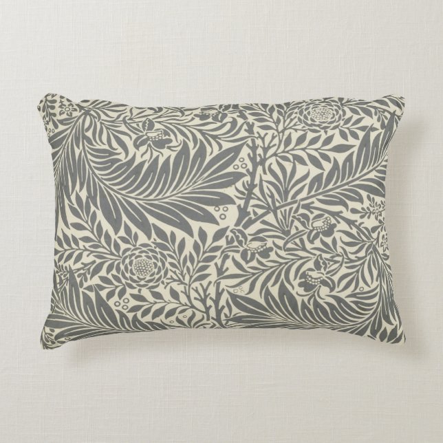 Coussins Décoratifs Pied-d'alouette, conception de papier peint, 1872 (Devant)