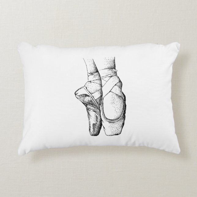 Coussins Décoratifs Pieds de danseuse sur pointes #1 (Devant)