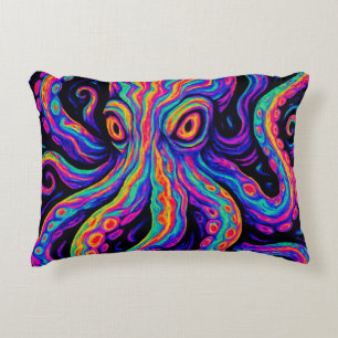 Coussins Décoratifs Pieuvre colorée Trippée