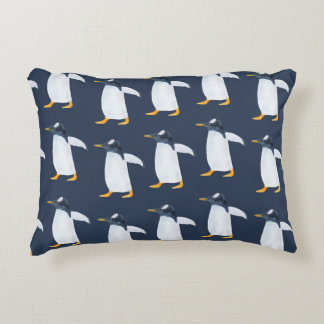 Coussins Décoratifs Pingouins : Petite aquarelle foncée