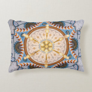 Coussins Décoratifs Plafond jaune, bleu et jaune