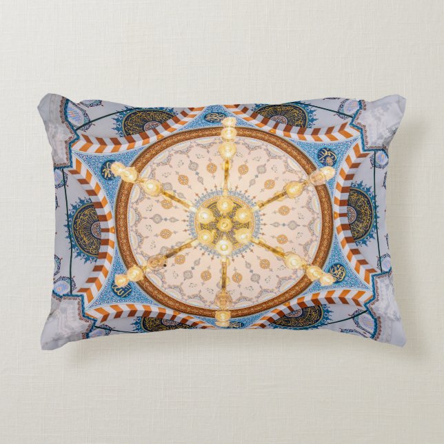 Coussins Décoratifs Plafond jaune, bleu et jaune (Devant)