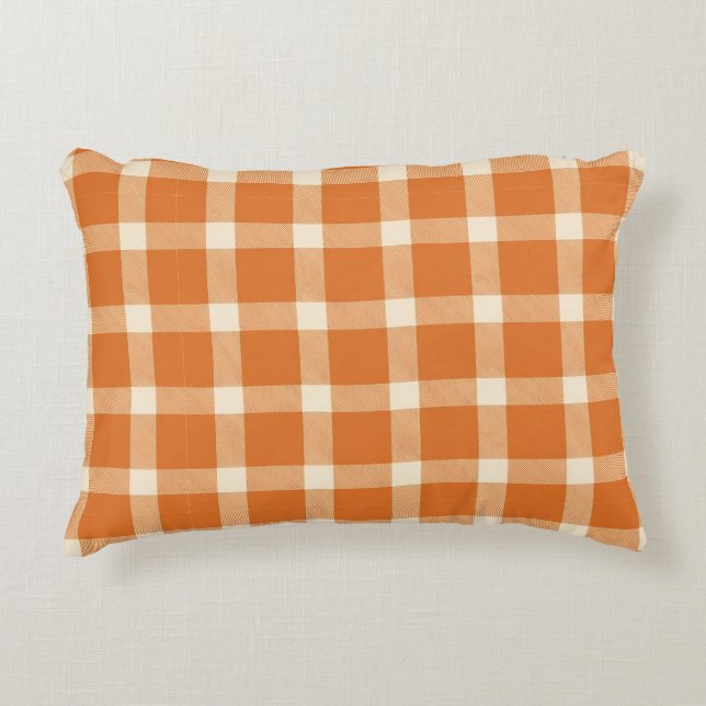 Coussins Décoratifs Plaid d'Automne de Buffalo (Devant)
