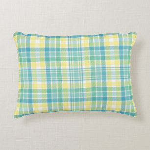 Coussins Décoratifs Plaid en pastel