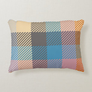Coussins Décoratifs Plaid ou tartan vintage abstrait, décoration maiso