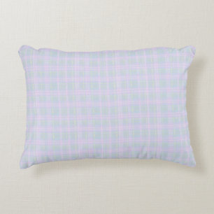 Coussins Décoratifs Plaid Prairie Bleu