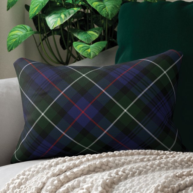 Coussins Décoratifs Plaid Rustique vert violet Clan MacKenzie Tartan (Rustic Plaid Clan MacKenzie Tartan Accent Pillow)