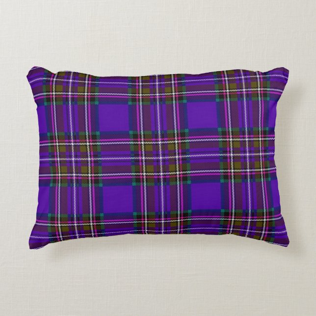 Coussins Décoratifs Plaid violet (Devant)