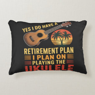 Coussins Décoratifs Plan de retraite Ukulele Drôle
