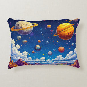 Coussins Décoratifs Planètes lune galaxie