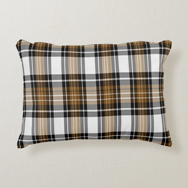 Coussins Décoratifs Plaqué Brown Et Noir (Devant)