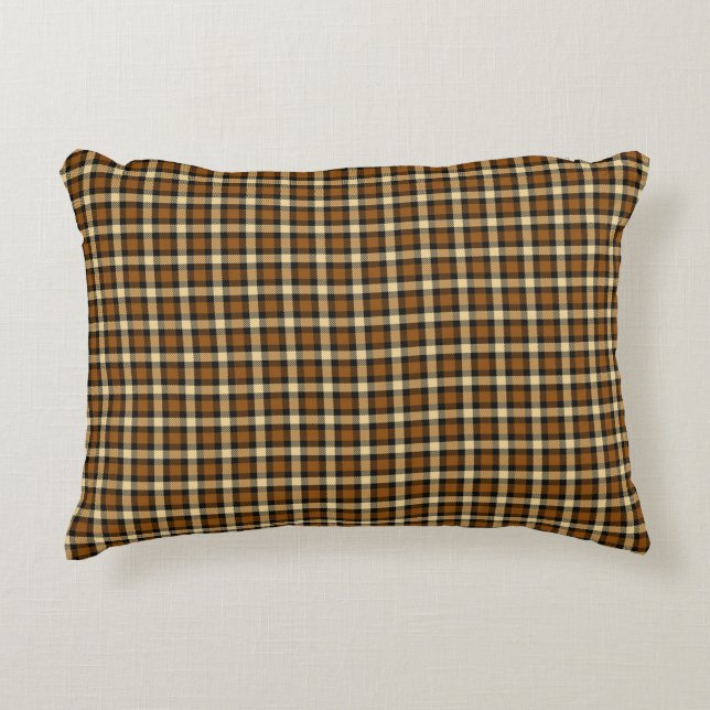Coussins Décoratifs Plat Brown Et Beige (Devant)