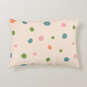 Coussins Décoratifs Pneuka dot moderne mignon vert rose tendance