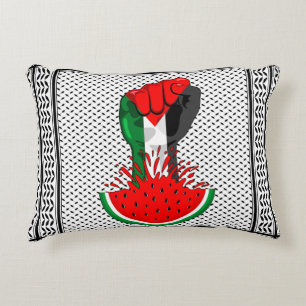 Coussins Décoratifs Poing de résistance palestinienne sur le symbole d