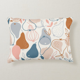 Coussins Décoratifs Poire scandinave Imprimer : Motif de fruits Vintag