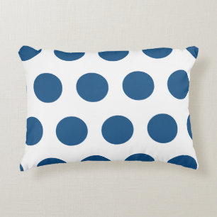 Coussins Décoratifs Pois blancs géométriques bleus Azure