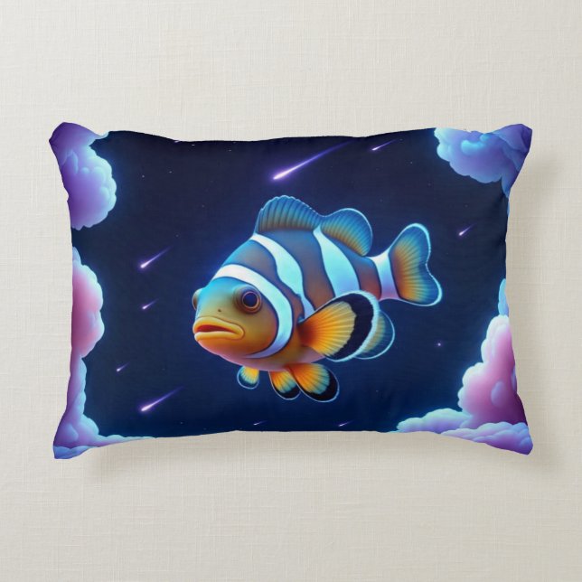 Coussins Décoratifs Poisson clown cosmique (Devant)