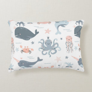 Coussins Décoratifs Poisson de mer de carton mignon