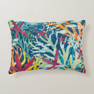 Coussins Décoratifs Poisson d'eau de mer coloré étoile de mer corail