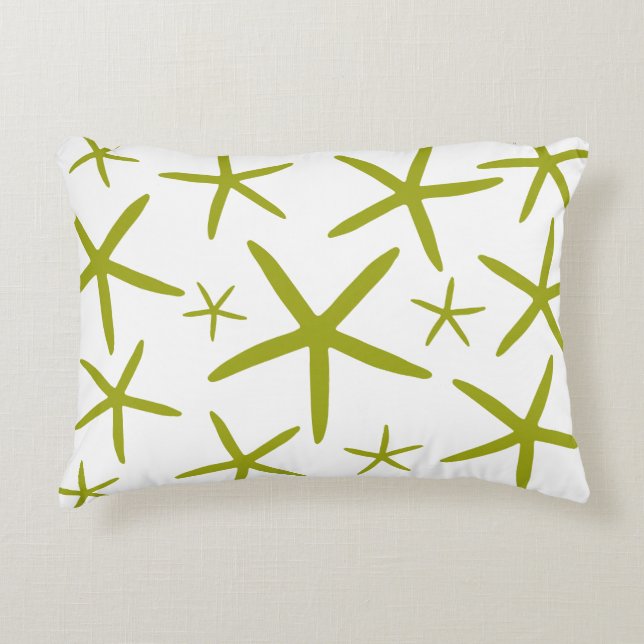 Coussins Décoratifs Poisson maigre | Chartreuse verte (Devant)