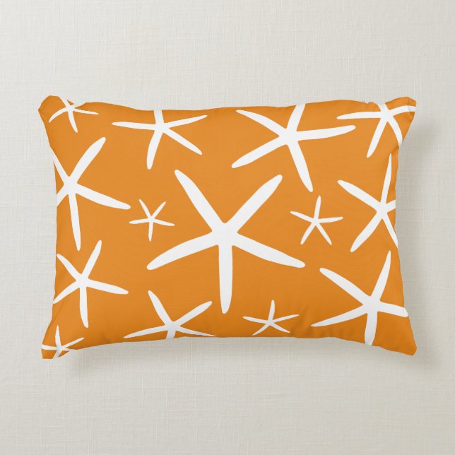 Coussins Décoratifs Poisson maigre | Orange tropical (Devant)