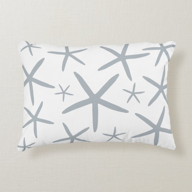 Coussins Décoratifs Poisson maigre | Silver Gray (Devant)