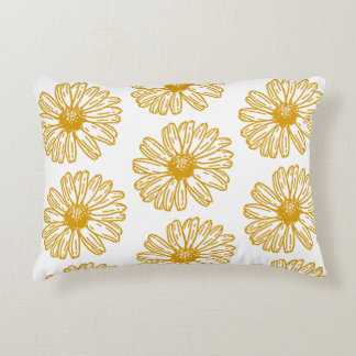 Coussins Décoratifs Poissons Jaunes Dorés Imprimer, Motif Floral Maisy