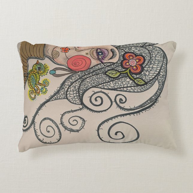 Coussins Décoratifs Portrait Capricieux (Devant)